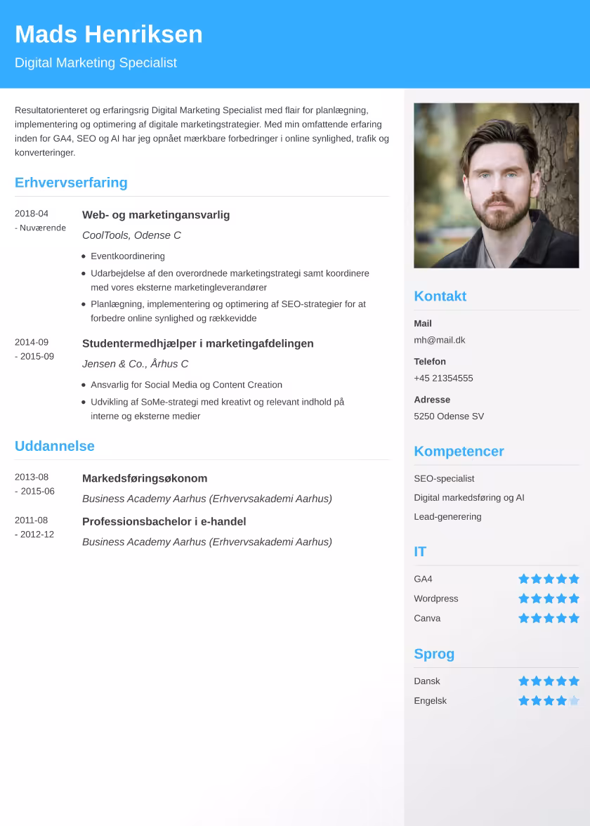 cubic cv eksempel